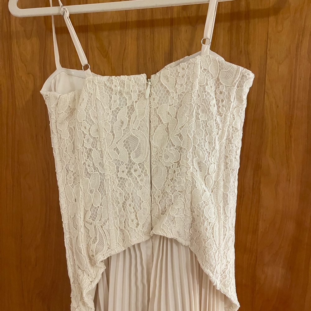 Fashion Nova Cream Pleated Maxi Daniella Dress - Picture 5 of 5
